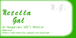 metella gal business card